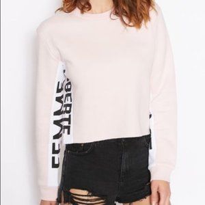 Topshop Femme Liberte Sweatshirt  (short, crop-style) size UK 14 (US 10)